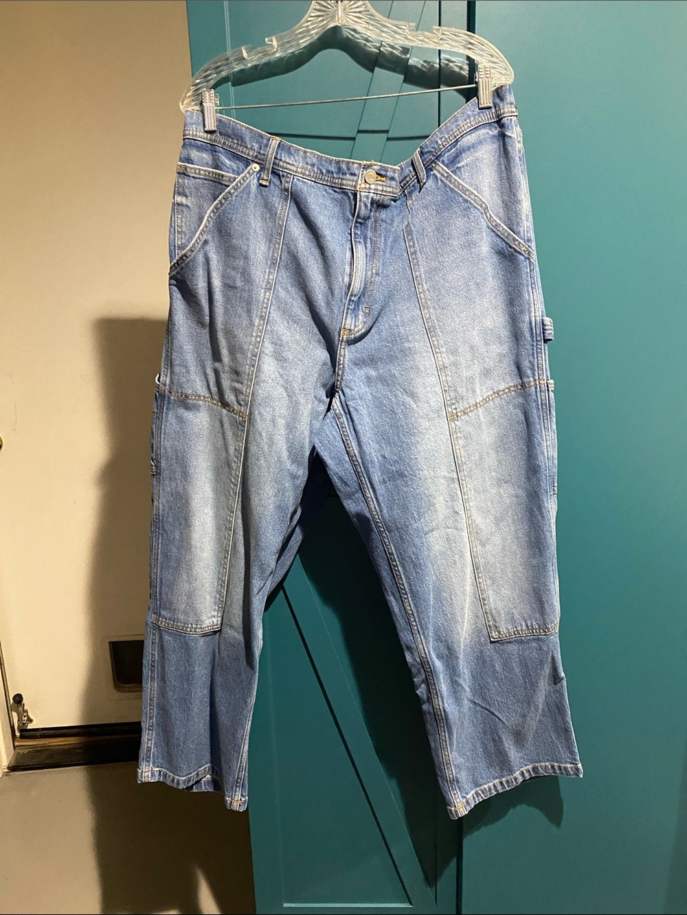 Free Assembly Carpenter Baggy Mid-Wash Jeans NWOT XXL 20